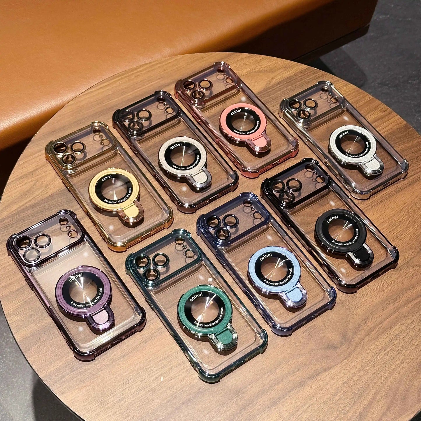 【クリアシリーズ】リングスタンド付き 高透明デザイン スマホケース｜iPhone対応 #251126