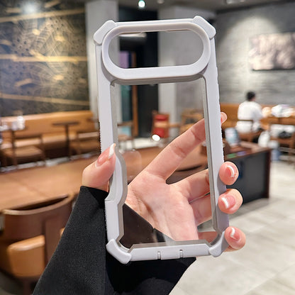 【クリアシリーズ】耐衝撃 TPUバンパー付き 透明スマホケース｜iPhone対応 #251103