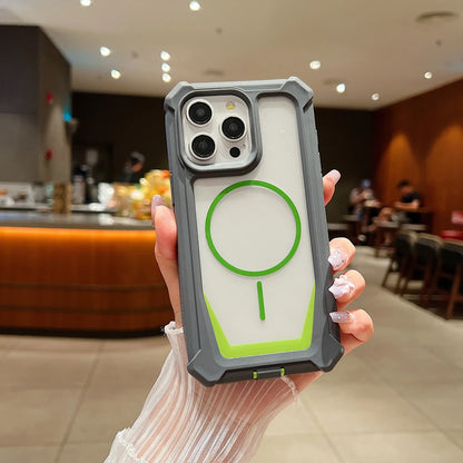 Magnet対応 iPhoneケース｜耐衝撃フレーム・クリアデザイン #240524