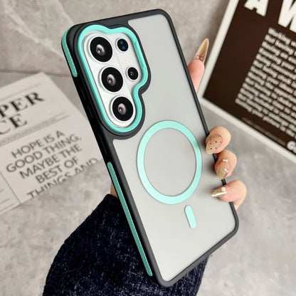 【Galaxy対応】スモーククリア ビビッドフレーム マグネット内蔵ケース 全6色 韓国風・ポップ・スタイリッシュ #261106