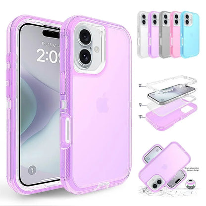 【クリアシリーズ】シンプル透明 クリア耐衝撃 スマホケース｜iPhone対応 #251102