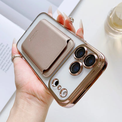 【Magnet内蔵】着脱可能 カードポケット付き クリア ススマホケース｜iPhone対応 #251219