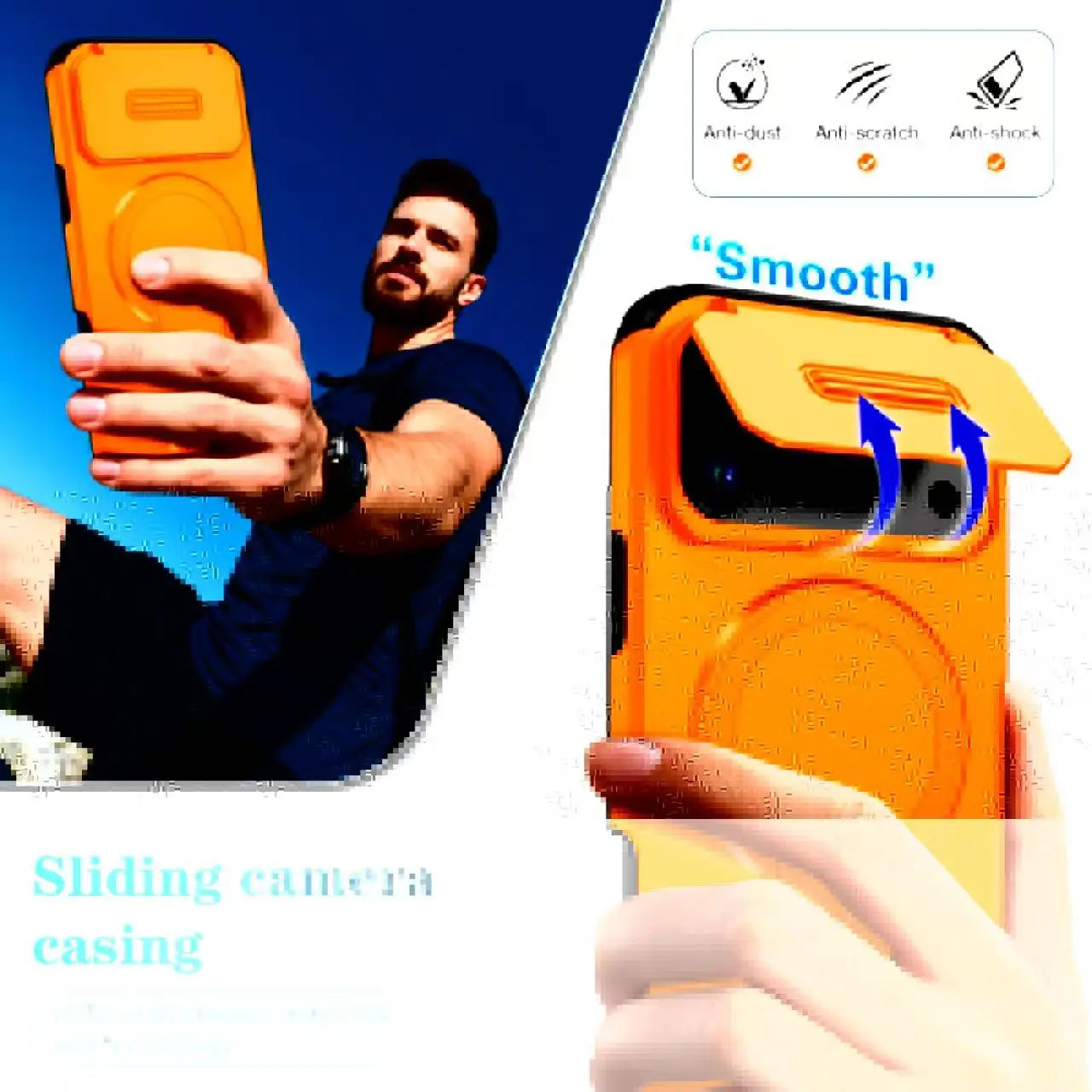 カメラ保護 フラップ付き iPhone17 ケース｜耐衝撃 タフデザイン・スタンド対応 #240401