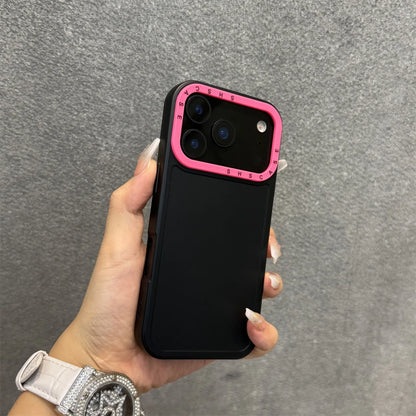 【カラフルバンパーシリーズ】耐衝撃 シリコン TPU カラーライン ネオン バイカラー デザイン スマホケース｜iPhone対応 #251225