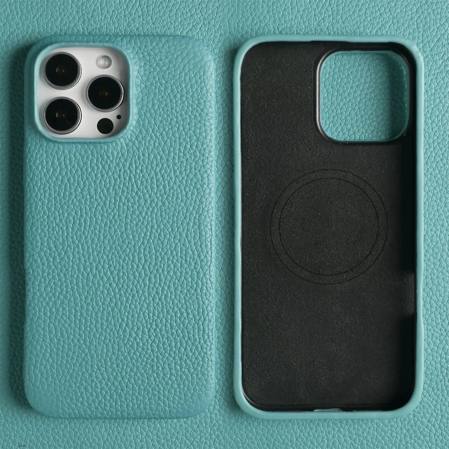 【Magnet内蔵】リアルレザー シンプル ハイグレード スマホケース｜iPhone対応 #241017