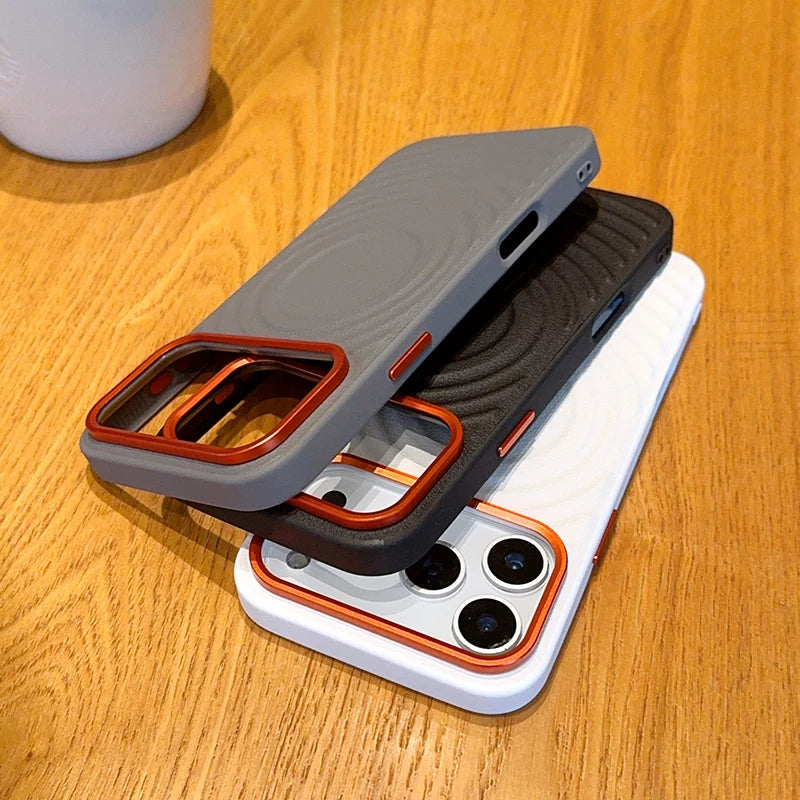 シンプル バイカラー Magnet内蔵 iPhoneケース #260609