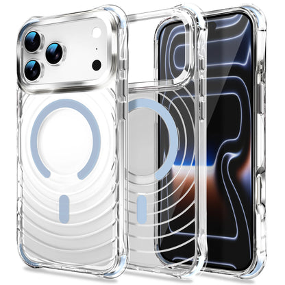 ウォーターリップル バンパー Magnet内蔵 クリアケース iPhoneケース｜耐衝撃・透明感シンプル #260042