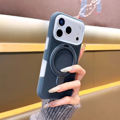 淡色カラー リングスタンド付き iPhoneケース (全6色) トレンド・スマート #261228