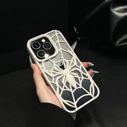 蜘蛛 スパイダーデザイン 立体フレーム iPhoneケース｜クモモチーフ デザインケース #240117