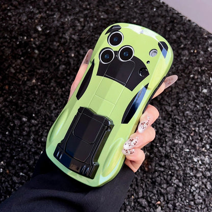 スポーツカー風 立体デザイン iPhoneケース｜スタンド機能付き #231226