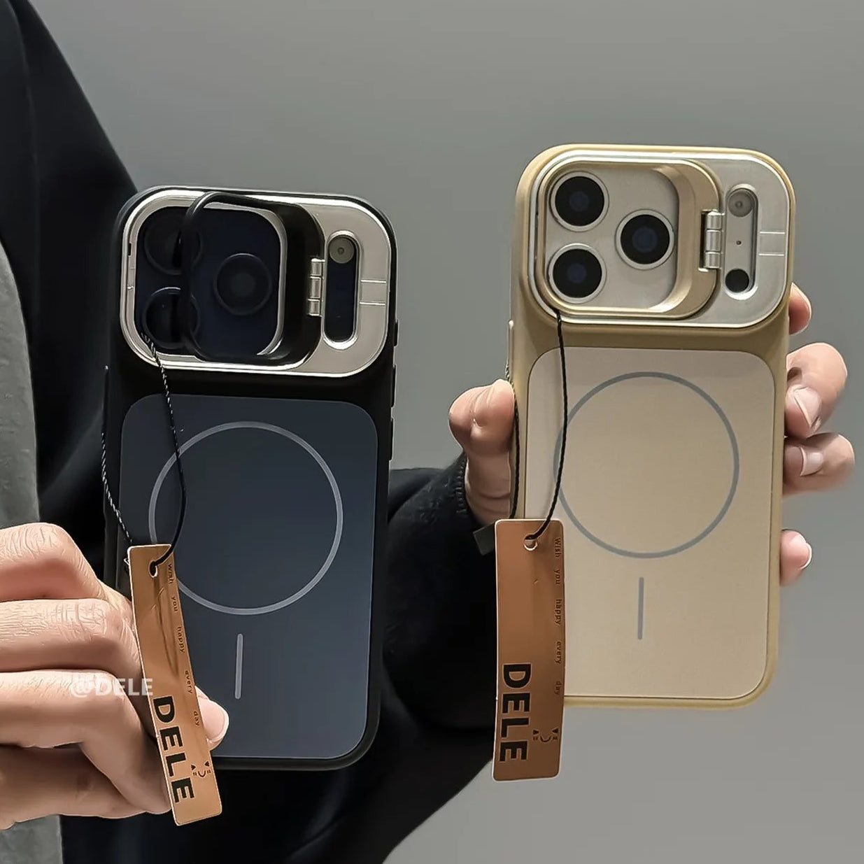 開閉レンズスタンド Magnet内蔵 iPhoneケース｜カメラ保護・シンプル マットデザイン #230718