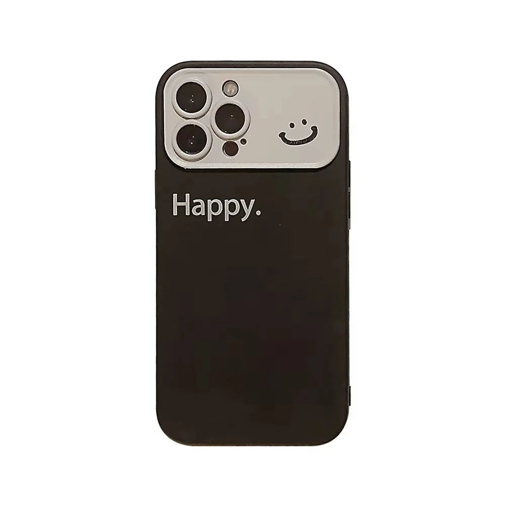 【ニコちゃんシリーズ】バイカラー Happy メッセージ ニコちゃん iPhoneケース #260305
