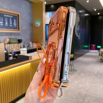 クリアメタルリング ケース｜透明 × カラーフレーム  iPhoneケース #240406