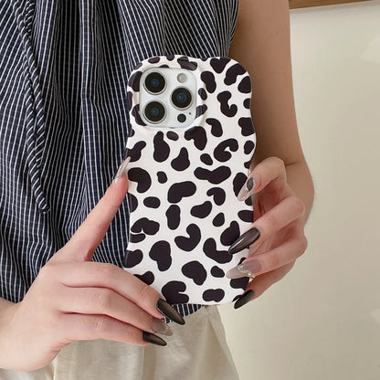 【ウェーブフレーム】ヒョウ柄 レオパード カラフル スマホケース｜iPhone対応 #251019