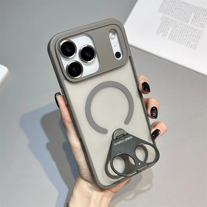 【スタンドシリーズ】メタルリング付き マグネット対応 おしゃれ耐衝撃スマホケース｜iPhone対応 #251121