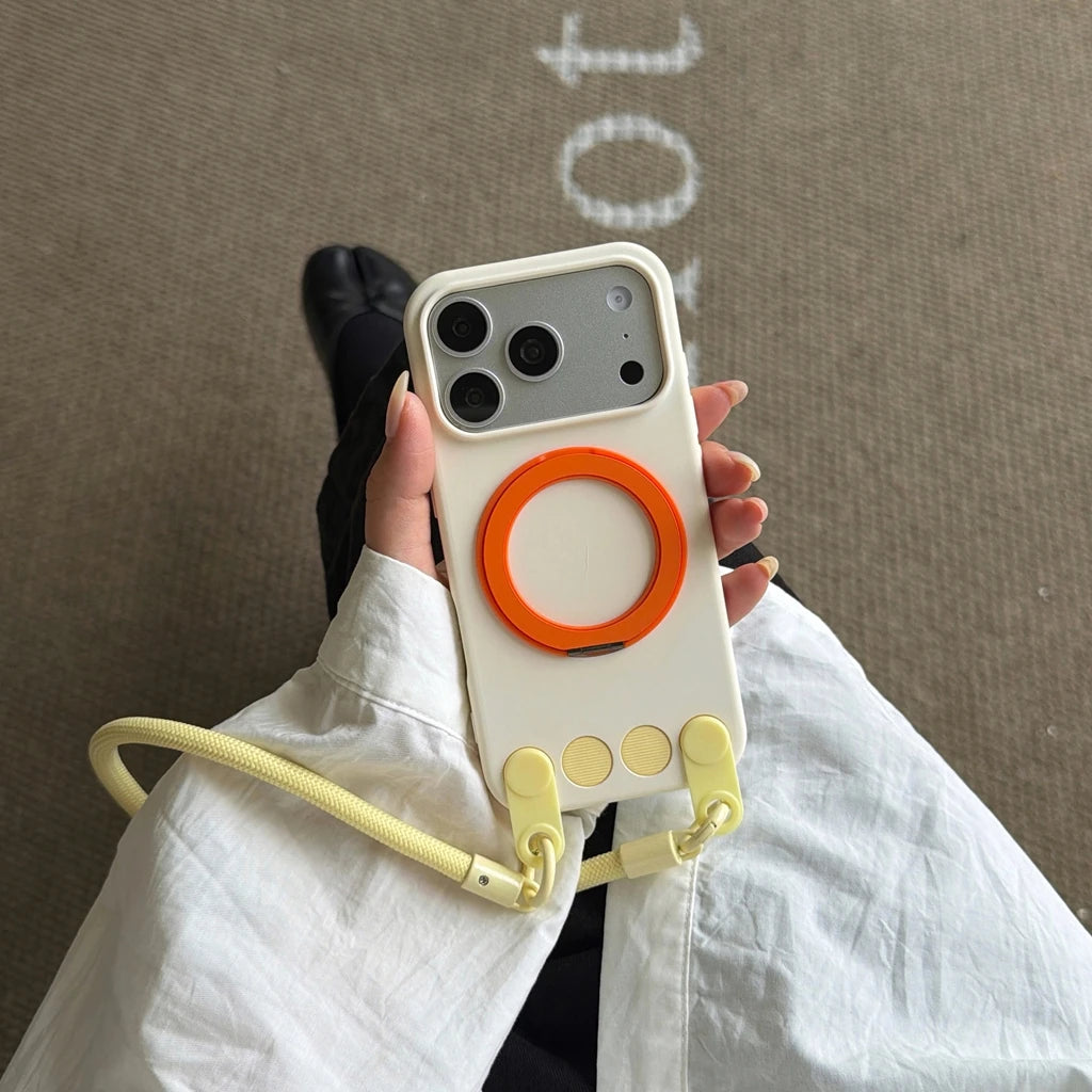 パステルカラー シリコン製 iPhoneケース ストラップ付き 全6色 韓国風・くすみカラー・ナチュラル #261108