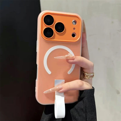 【Magnet内蔵】 パステルリング ストラップ付きスマホケース｜iPhone対応 #250227