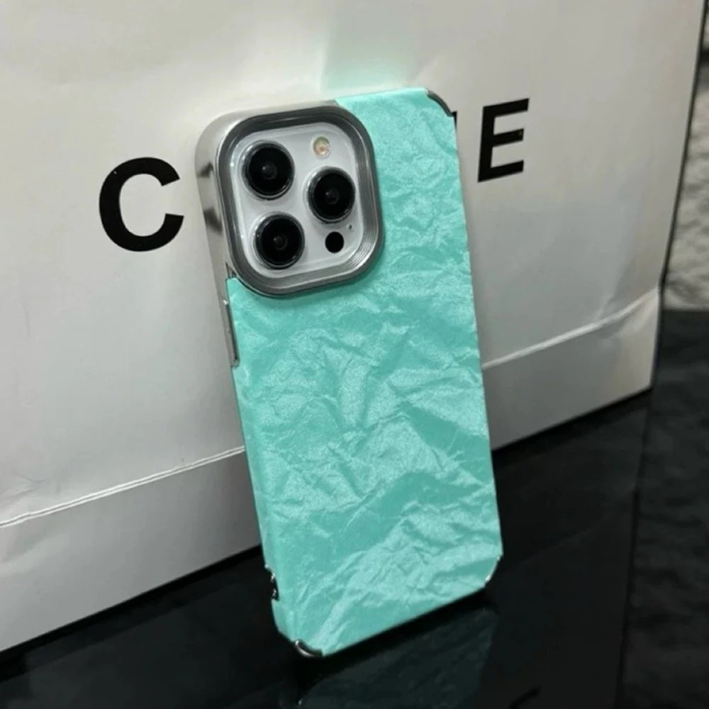 【ベルベット調】ツヤ消し 上品 ベロア メタルフレーム スマホケース｜iPhone対応 #250913