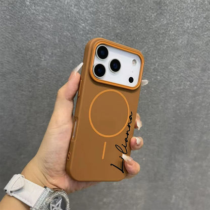 【カスタムシリーズ】マグネットリング内蔵 名入れ  ソフトスマホケース｜iPhone対応 #240723