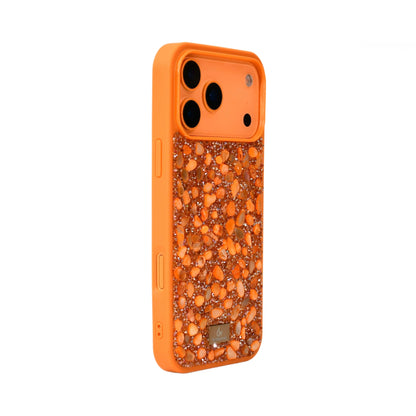 【キラキラビジューシリーズ】ミックスストーン グリッター  デコ スマホケース｜iPhone対応 #260119