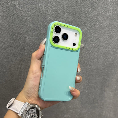【カラフルバンパーシリーズ】耐衝撃 シリコン TPU カラーライン ネオン バイカラー デザイン スマホケース｜iPhone対応 #251225