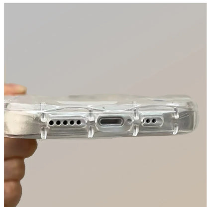 【3Dシリーズ】立体バタフライ＆キラキラデコレーション かわいいピンクスマホケース｜iPhone対応 #251021