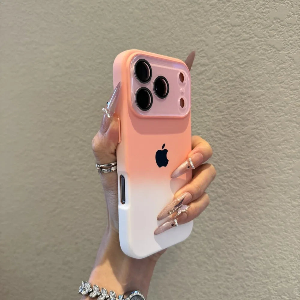 【グラデーションカラー】カメラ保護付き スマホケース グラデカバー 全面保護 TPU シンプル可愛い おしゃれ 韓国風 ｜iPhone対応 #251220
