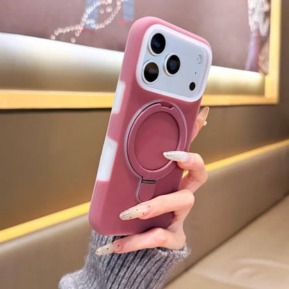 淡色カラー リングスタンド付き iPhoneケース (全6色) トレンド・スマート #261228