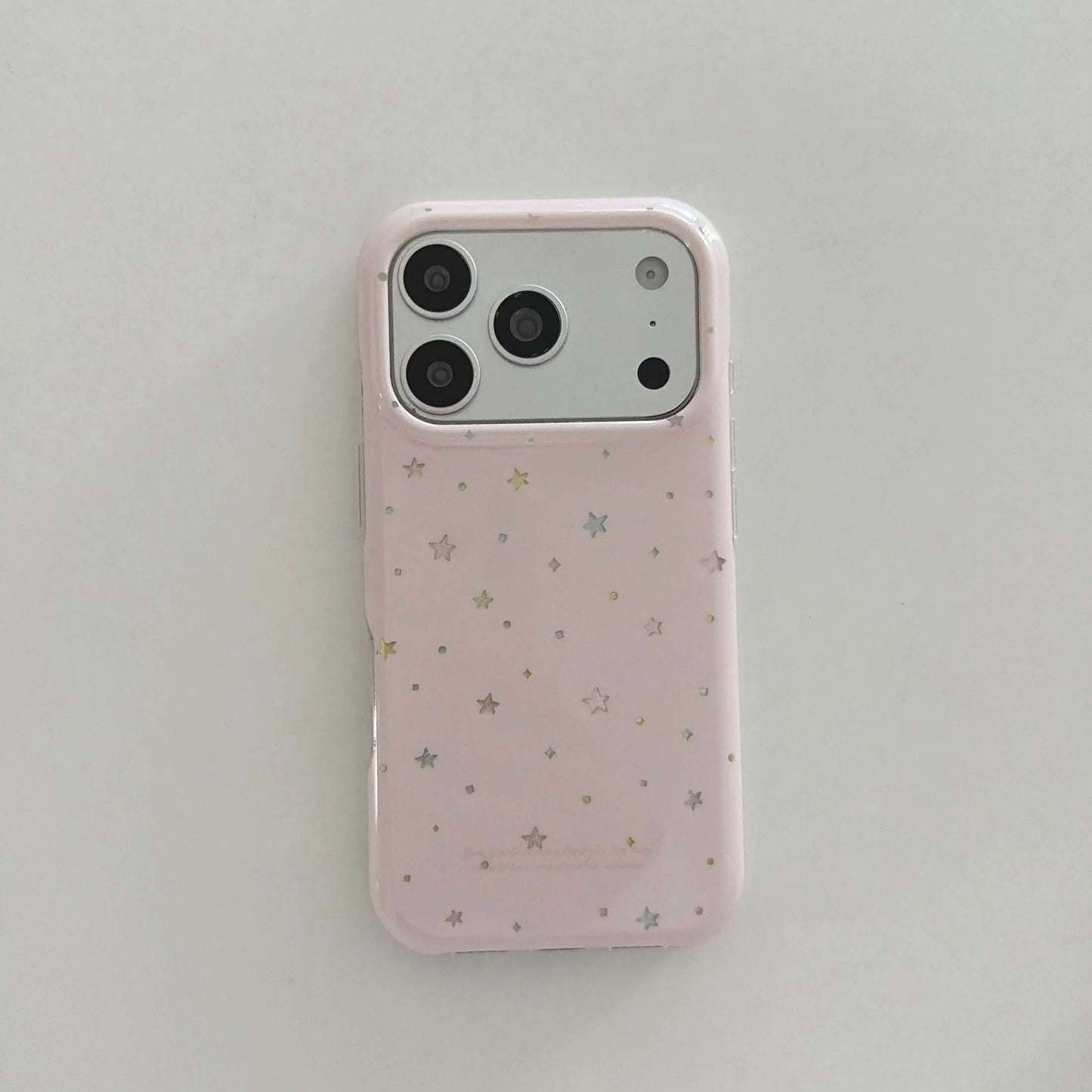 ぷっくり立体くも グリップ付き カラフルスター 星柄 iPhoneケース｜フェアリー #261018