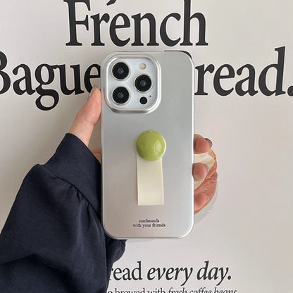 【シルバー×カラーポップ】レトロ ポップ バンドケース｜iPhone対応 #250723