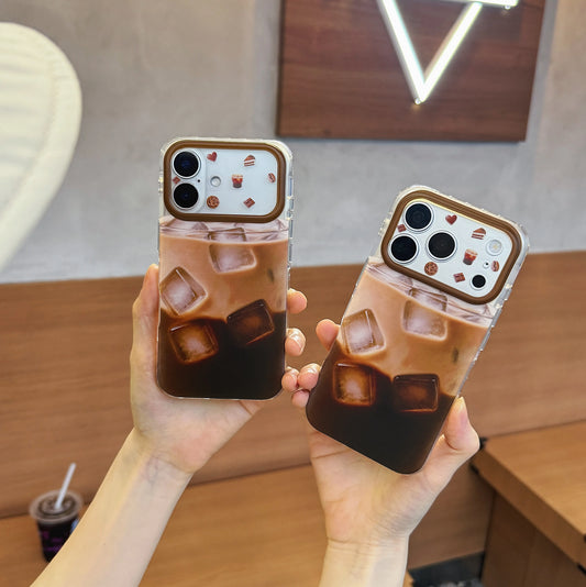 日常に溶け込むカフェラテの iPhoneケース｜耐衝撃・防塵仕様 #260069