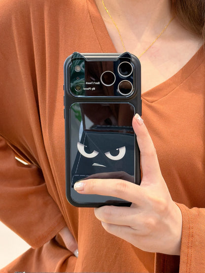 猫耳モチーフ iPhoneケース ミラー付きデザインケース キャラクター・韓国風・ユニーク・個性的 #261097