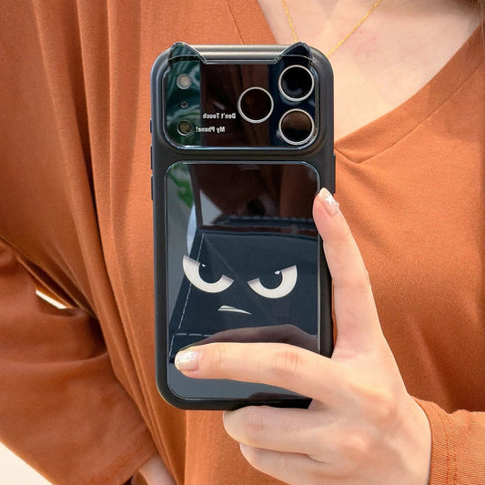 猫耳モチーフ iPhoneケース ミラー付きデザインケース キャラクター・韓国風・ユニーク・個性的 #261097