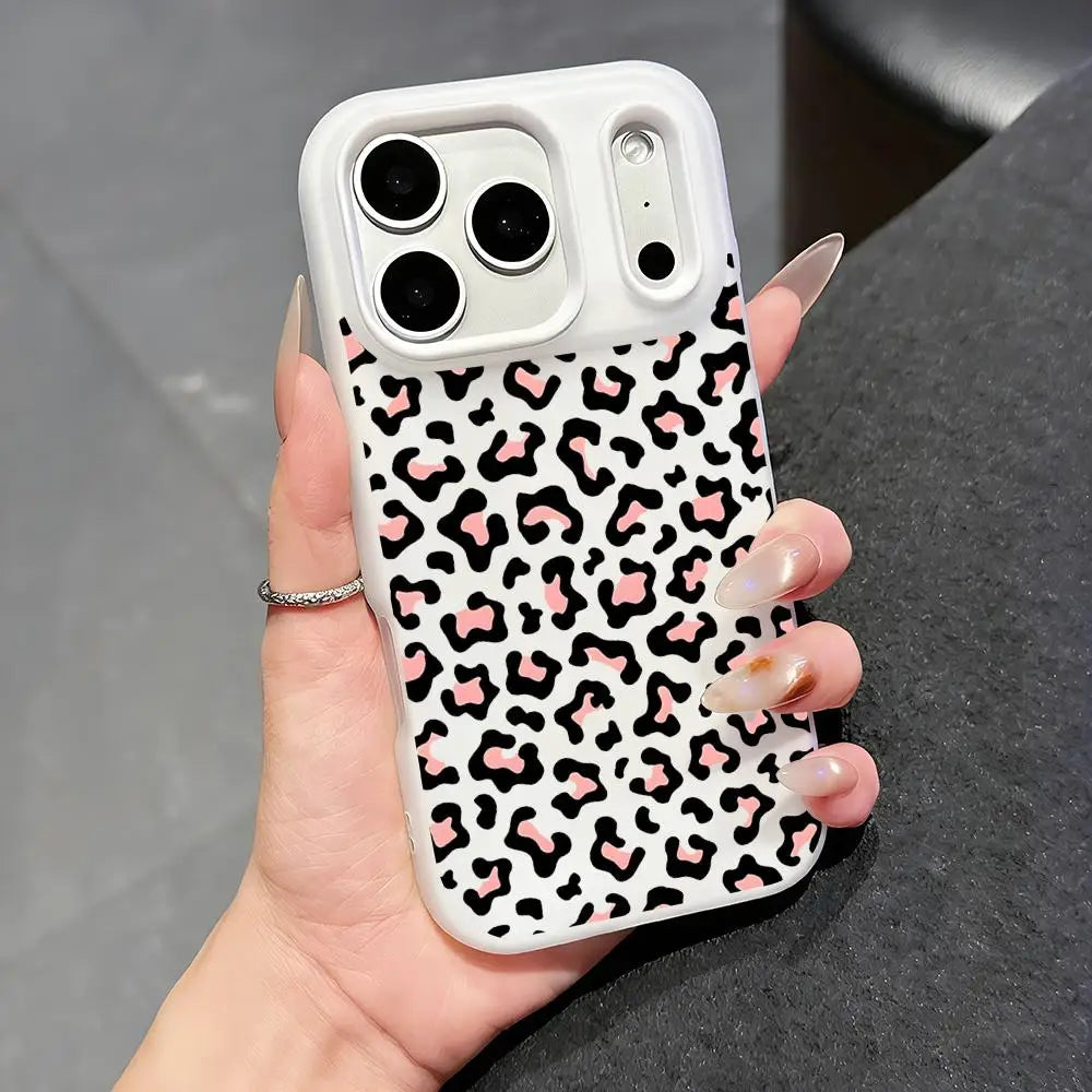 カラーレオパード iPhoneケース｜ポップ カラフルデザイン・耐衝撃ケース #240302