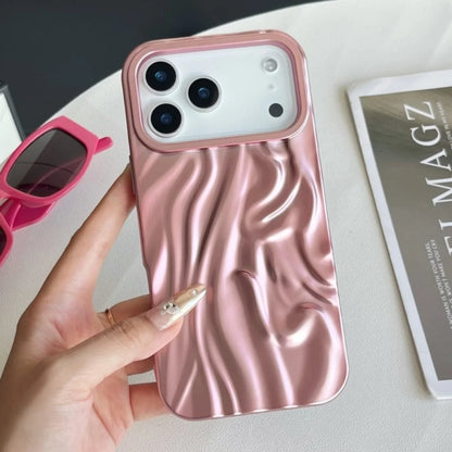 【メタリックウェーブシリーズ】光沢 3Dデザイン スマホケース｜iPhone対応 #251210