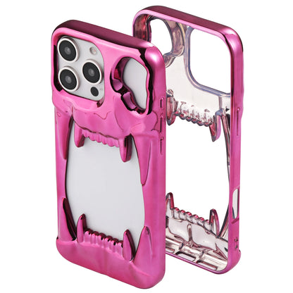 【メタリックファング】立体キバ × ミラーメタル スマホケース｜iPhone対応 #240812