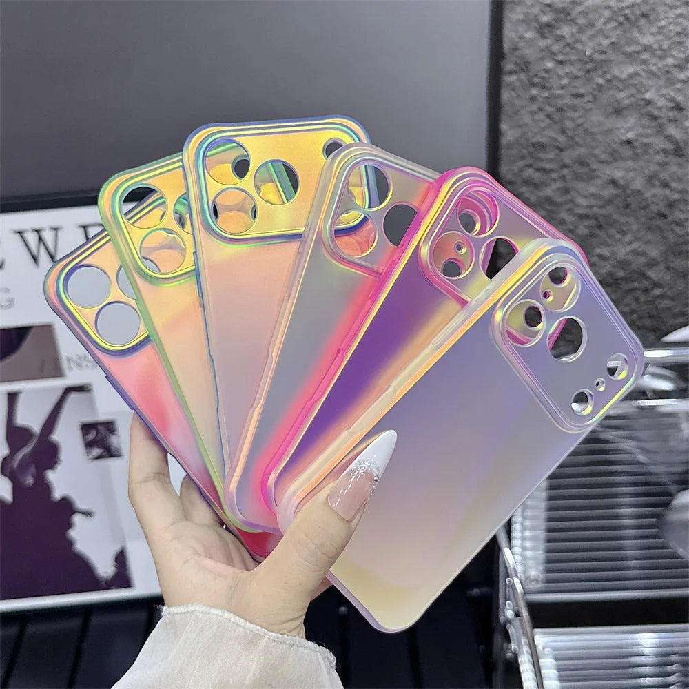 【グラデーションクリア】iPhoneケース (全6色) オーロラ・スタイル PCA #261215