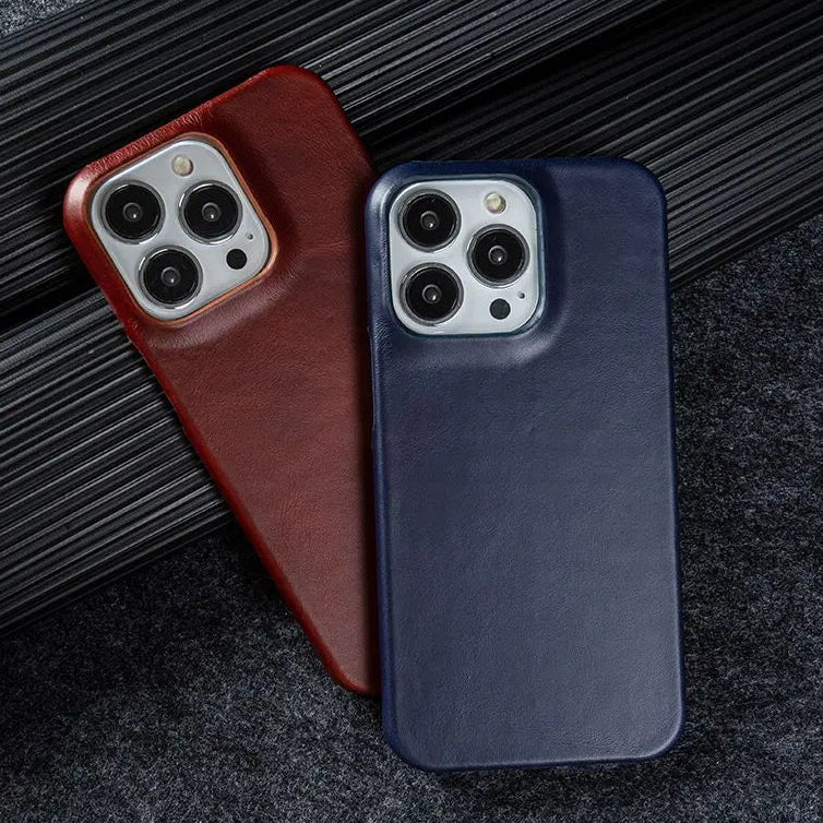 【本革シリーズ】フルグレイン オイルワックス プレミアムレザーケース｜iPhone対応 #240918