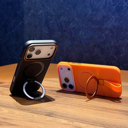 折りたたみ付き リングスタンド付き マットカラー スマホケース｜iPhone対応 #251122