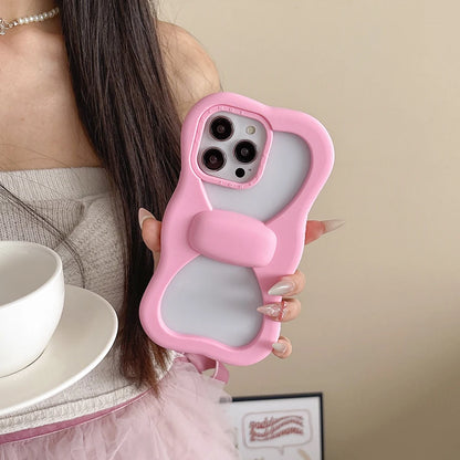 【ビッグリボンで存在感抜群】ぷっくり立体リボンケース｜iPhone対応 #250502