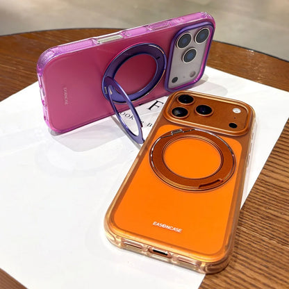 ネオン パステル バイカラー iPhoneケース｜360度回転 リングスタンド付き・ポップカラー #230912