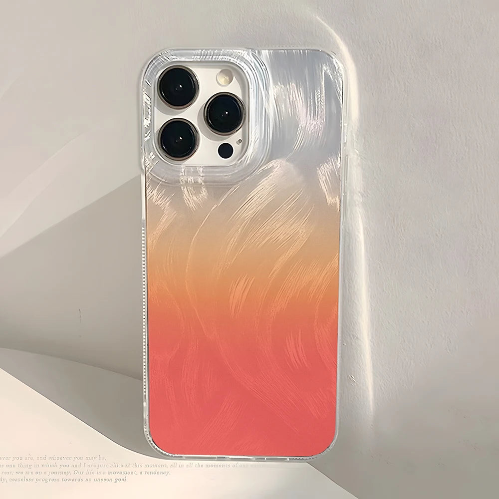 ニュアンス ウェーブ ブラシ グラデーション iPhoneケース #260221