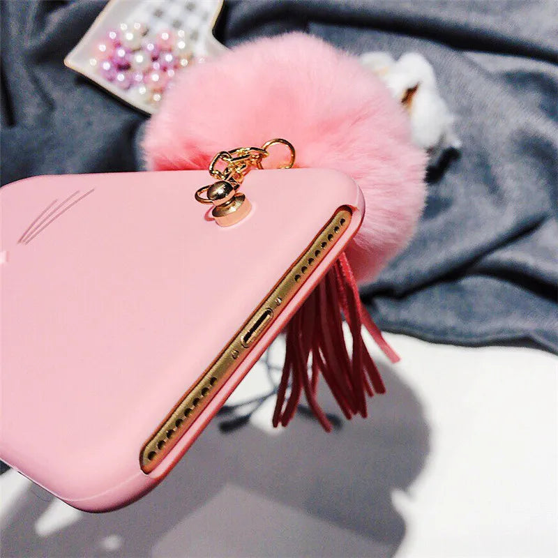 【猫耳シリーズ】ミニマル キャットフェイス iPhone ケース｜マット質感・ソフトTPU #240210