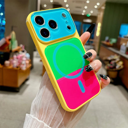 マグネット内蔵 カラフルiPhoneケース (全8色) ビビッド・プレイフル  #261239