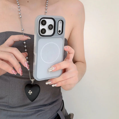 パステル マットカラー iPhoneケース｜マグネット内蔵・シンプルデザイン #231222