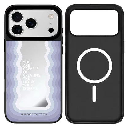 【ミラーシリーズ】鏡面仕上げ 英字メッセージ入り おしゃれ耐衝撃 スマホケース｜iPhone対応 #251224