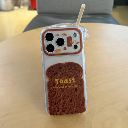 チョコ トースト ほくほくのパン iPhoneケース｜フレンチ風 #261014