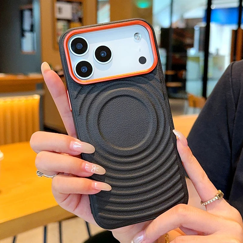 シンプル バイカラー Magnet内蔵 iPhoneケース #260609