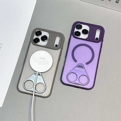 【スタンドシリーズ】メタルリング付き マグネット対応 おしゃれ耐衝撃スマホケース｜iPhone対応 #251121