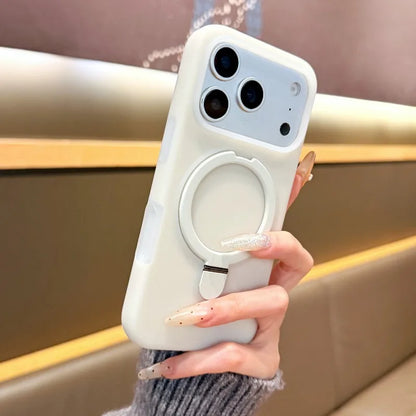 淡色カラー リングスタンド付き iPhoneケース (全6色) トレンド・スマート #261228